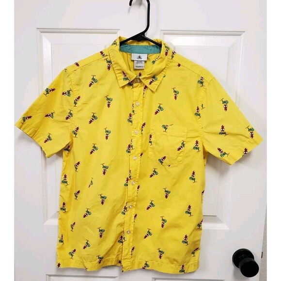 Disney Parks 2020 Moana Hei Hei Button Front Camp Shirt Size Adult SMALL - Picture 1 of 4